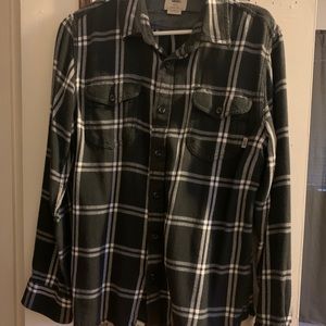 Vans tailored fit flannel button down shirt